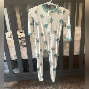 6-12 succulents kyte baby footie